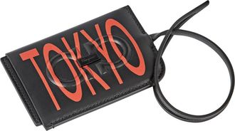 Ferragamo Salvatore Ferragamo Black/Orange Tokyo ID Holder