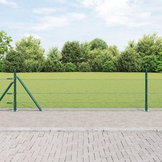 Berkfield Home Hexagon Fence Green 0, 4x100 m Steel