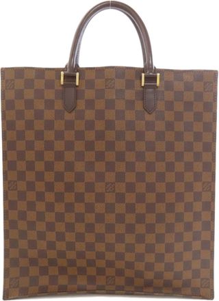 Louis Vuitton Damier Canvas Ebene Damier Canvas Tote Bag (Pre-Owned)