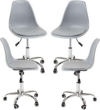Regalos Miguel Regalos Miguel - Packs Sillas - Pack 4 Sillas Dami Office - Gris Claro