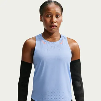 Nike Womens AeroSwift Dri-FIT ADV Running Singlet in Blue | IF1252-468