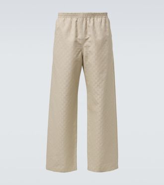 Gucci GG cotton canvas straight pants