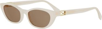 Fendi unisex, Accessoires, Wit, Maat: 54 MM