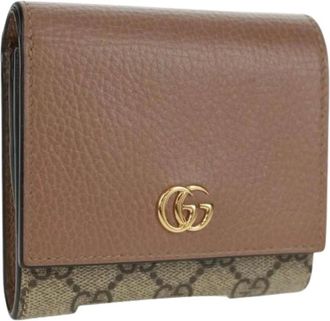 Gucci Pre-owned Wallets, female, Beige, Size: ONE SIZE Pre-owned Plastic Wallet