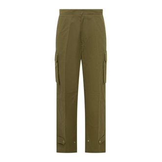 Ami Straight Trousers, male, Green, Size: S Trousers