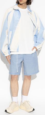 American Vintage Shorts With Patch, Mens, Blue