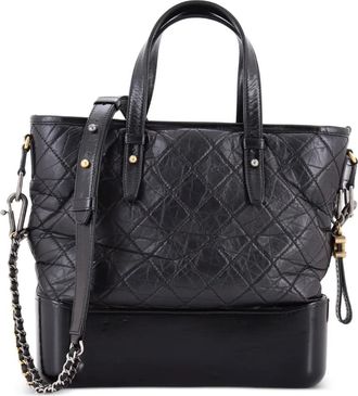 Chanel Gabrielle Shopping Quilted Calfskin Medium tote bag - Zwart