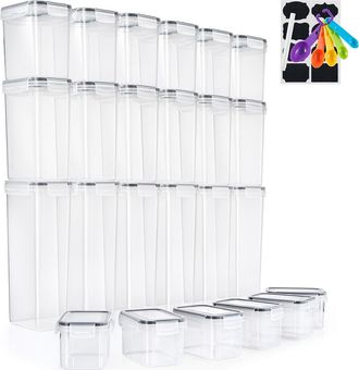 Sorbus 24-Pack Airtight Dry Food Storage Containers in Clear at Nordstrom Rack