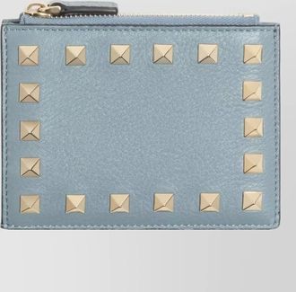 Valentino Garavani leather rockstud cardholder