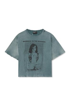 Enfants Riches Deprimes Reverend Printed Distressed Cotton-Jersey T-Shirt