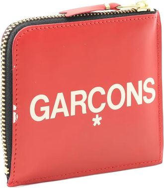 Comme Des Garçons 2020s logo leather coin purse - unisex - Leather - One Size - Red
