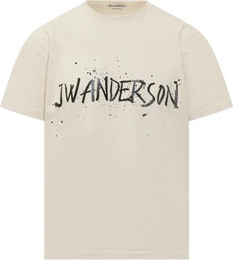 J.W.Anderson Circular T-shirt - Heren - T-shirts - Beige - S - Katoen - Tops