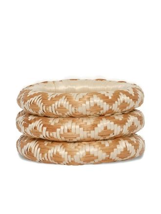 Johanna Ortiz Dancers Essence bangles (set of three) - women - Straw - One Size - Neutrals