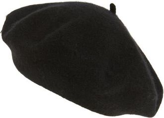 Nordstrom Wool & Cashmere Beret in Black at Nordstrom