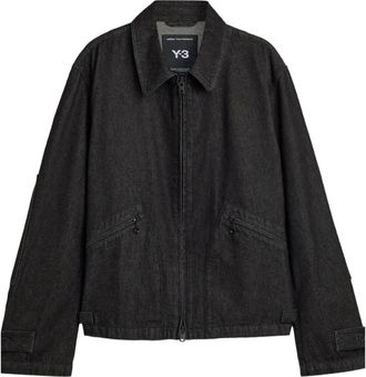 Yohji Yamamoto Denim Blouson - Heren - Spijkerjassen - Zwart - M - Denim - Jassen