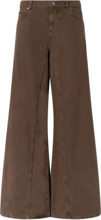 Pinko Winona Wide Leg Bull Slegato - Dames - Loose Fit Jeans - Bruin - W28 - Jeans