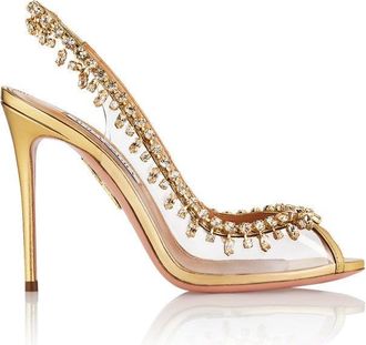 Aquazzura Temptation Crystal Sandal 105