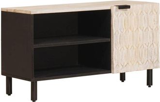 vidaXL Mueble De Tv Con Puerta Acabado De Lavado 80 X 33 X 46 Cm Vidaxl