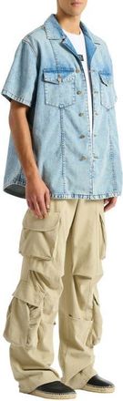 Balmain Light blue denim shirt at Nordstrom, Size 50