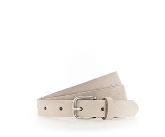 Tamaris Lederg&uuml;rtel TAMARIS, Damen, Gr. 110, beige (creme), Rindsleder, unifarben, G&uuml;rtel Lederg&uuml;rtel, weiches Veloursleder