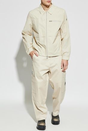 Moose Knuckles Cotton Cargo Trousers, Mens, Cream