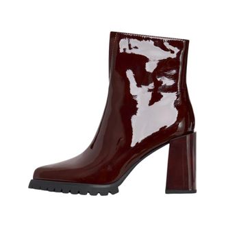 Cesare Gaspari Schoenen, Dames, Rood, 40 EU, Leer, Block Heel Boots Helen