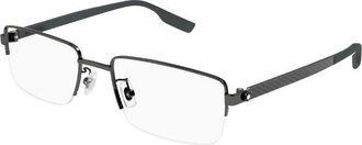 Montblanc MB0188O 006 Grey 57mm