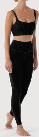 Bloch Paneled Waist Leggings In Black