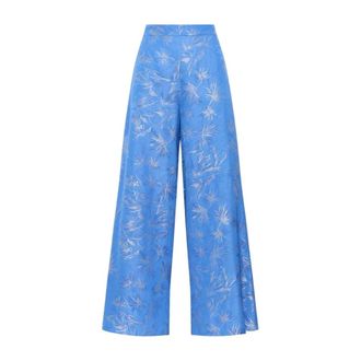 Maliparmi Wide Trousers, female, Blue, Size: S Wide Trousers