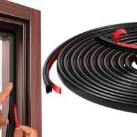 OEM Junta De Puerta De Entrada, Tipo D, Junta En Caucho Autocollant Para LIsolation Phonique (15 M, Negro) - Crezuo