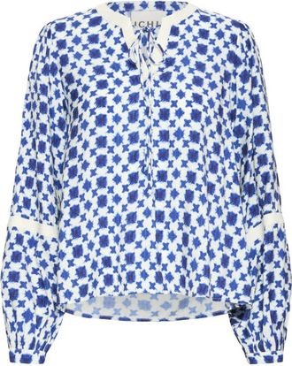 Ichi Mujer, Blusas y Camisas, Azul, Talla: M