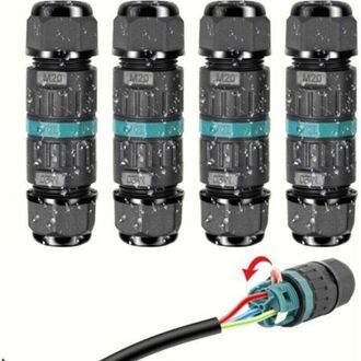 OEM Conectores El&eacute;ctricos Impermeables Ip68: Conector De Cable De 3 Hilos, Caja De Conexiones Impermeable Para Exteriores, Caja De Conexiones Con Bloque D