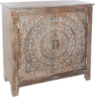 Atmosphera Aparador shirel - Madera De Mango Tallada Atmosphera Cr&eacute;ateur DInt&eacute;rieur