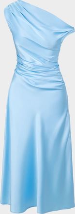 Staud Phare Silk Midi Dress