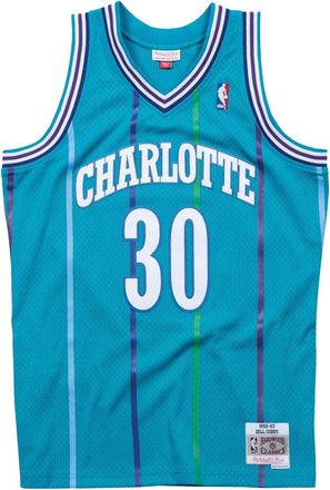 Mitchell & Ness T-shirt NBA Swingman Road Hornets 1992 Dell Curry Teal - Verde