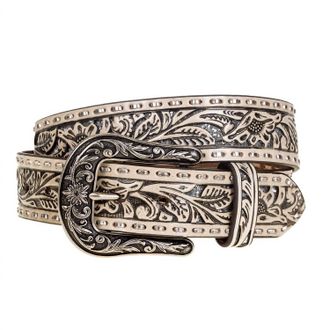 Ariat Womens Leather Belt In White