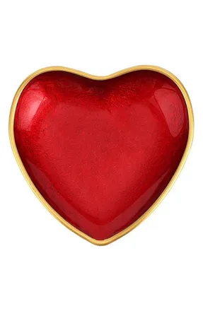 Vietri Baroque Glass Red Heart Cocktail Plate at Nordstrom