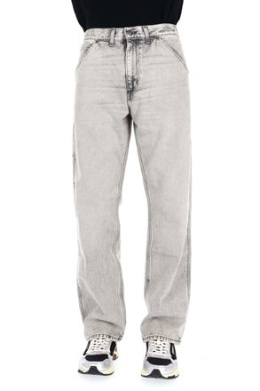 Haikure Pearl Grey Pure Cotton Jeans Model Artie