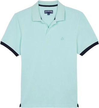 Vilebrequin Palatin Katoen Piqu&eacute; Poloshirt - Heren - Polos - Blauw - 2XL - Katoen - Tops