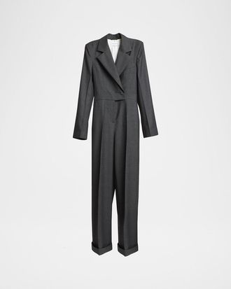 Givenchy Tuxedo Wool Jumpsuit
