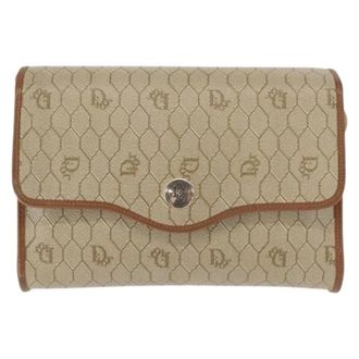 Dior Pre-owned Cross Body Bags, female, Beige, Size: ONE SIZE Pre-owned Vintage Cross Body Bag