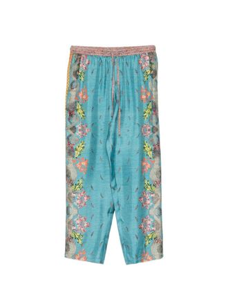 Pierre-Louis Mascia Pierre Louis Mascia Womens Printed Silk Trousers