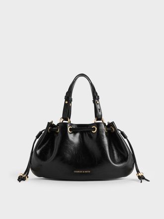 Charles & Keith Mini Moxie Drawstring Bucket Bag