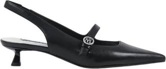 Karl Lagerfeld Pasha Pointed Pump - Dames - Pumps - Zwart - 38 EU - Leer - Schoenen