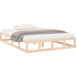 vidaXL Bed Frame without Mattress 160x200 cm Solid Wood Vidaxl