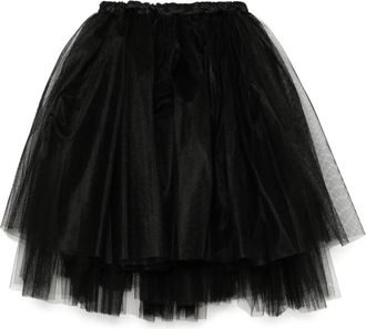 Comme Des Gar&ccedil;ons A-line skirt - women - Cotton/Polyester/Nylon - L - Black