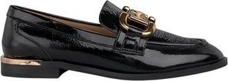 Alma En Pena Metallic stijgbeugel mocassin - Dames - Loafers - Zwart - 36 EU - Schoenen