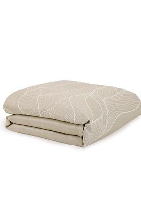DKNY Dusk Embroidered Duvet Cover in Taupe at Nordstrom, Size Queen