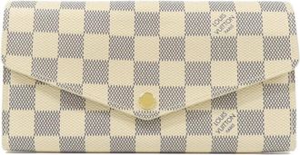 Louis Vuitton Azur Coated Canvas Long Wallet (Bi-Fold) (Pre-Owned)