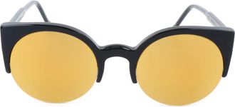 Retro Superfuture 52mm Cat Eye Sunglasses in Black at Nordstrom Rack